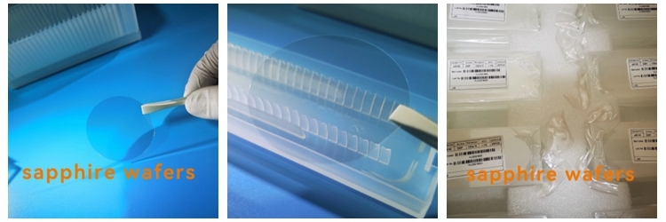 sapphire-wafer 100um Ultra Thin Sapphire Substrate Wafer High Optical Transmittance DSP