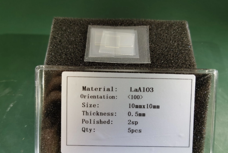 0.5mm LaAlO3 Crystal Wafers LAO Single Crystal Substrate