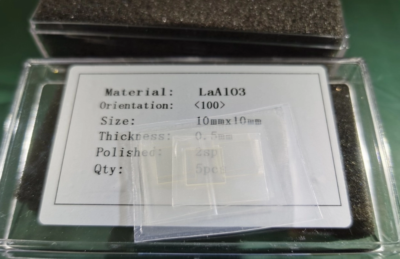 1658908126110 0.5mm LaAlO3 Crystal Wafers LAO Single Crystal Substrate